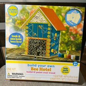 Build Your Own Bee Hotel Kit - Blue and Orange
